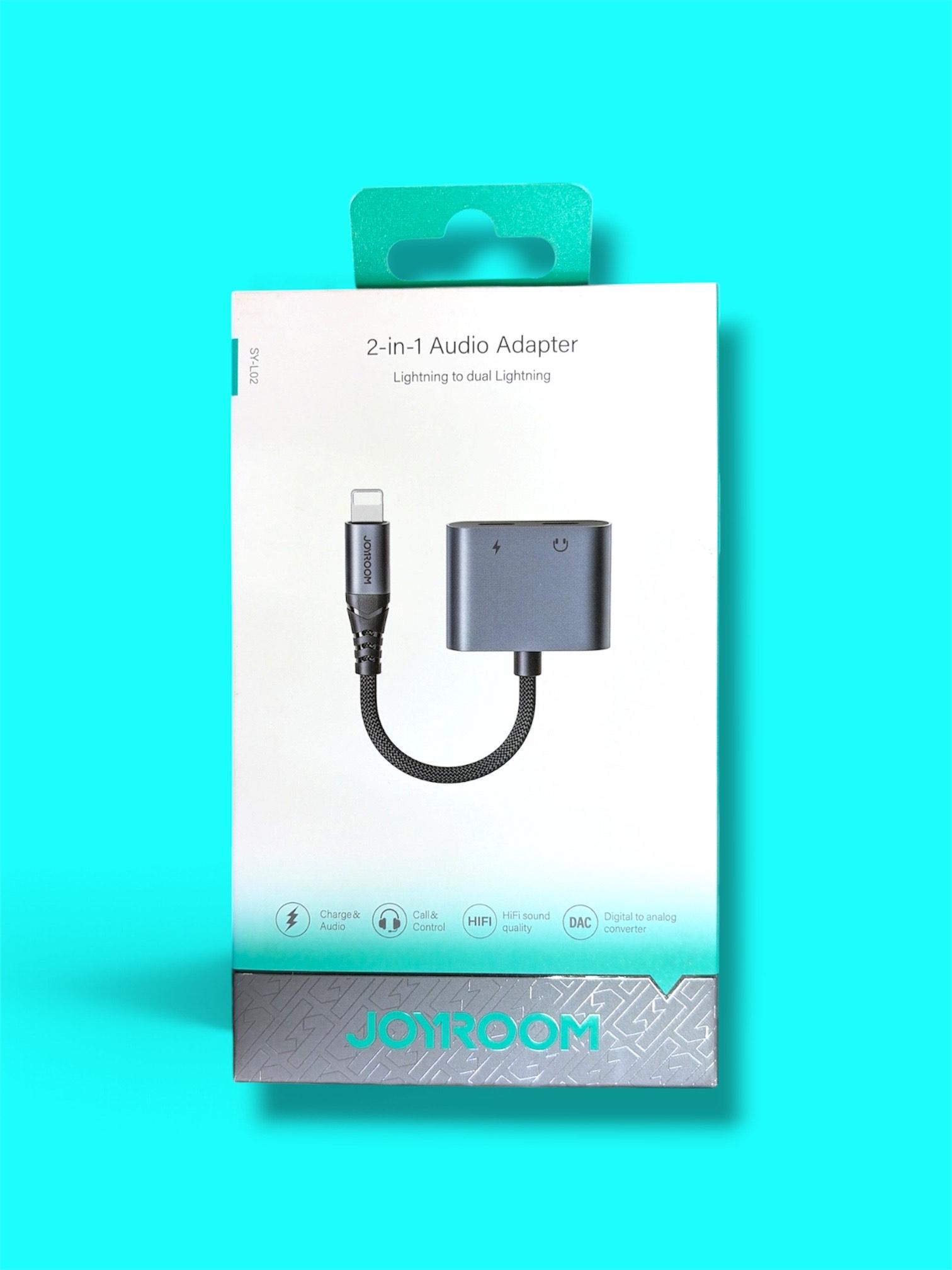 Joyroom SY-L02 2-in-1 Audio Adapter (Lightning to Dual Lightning)