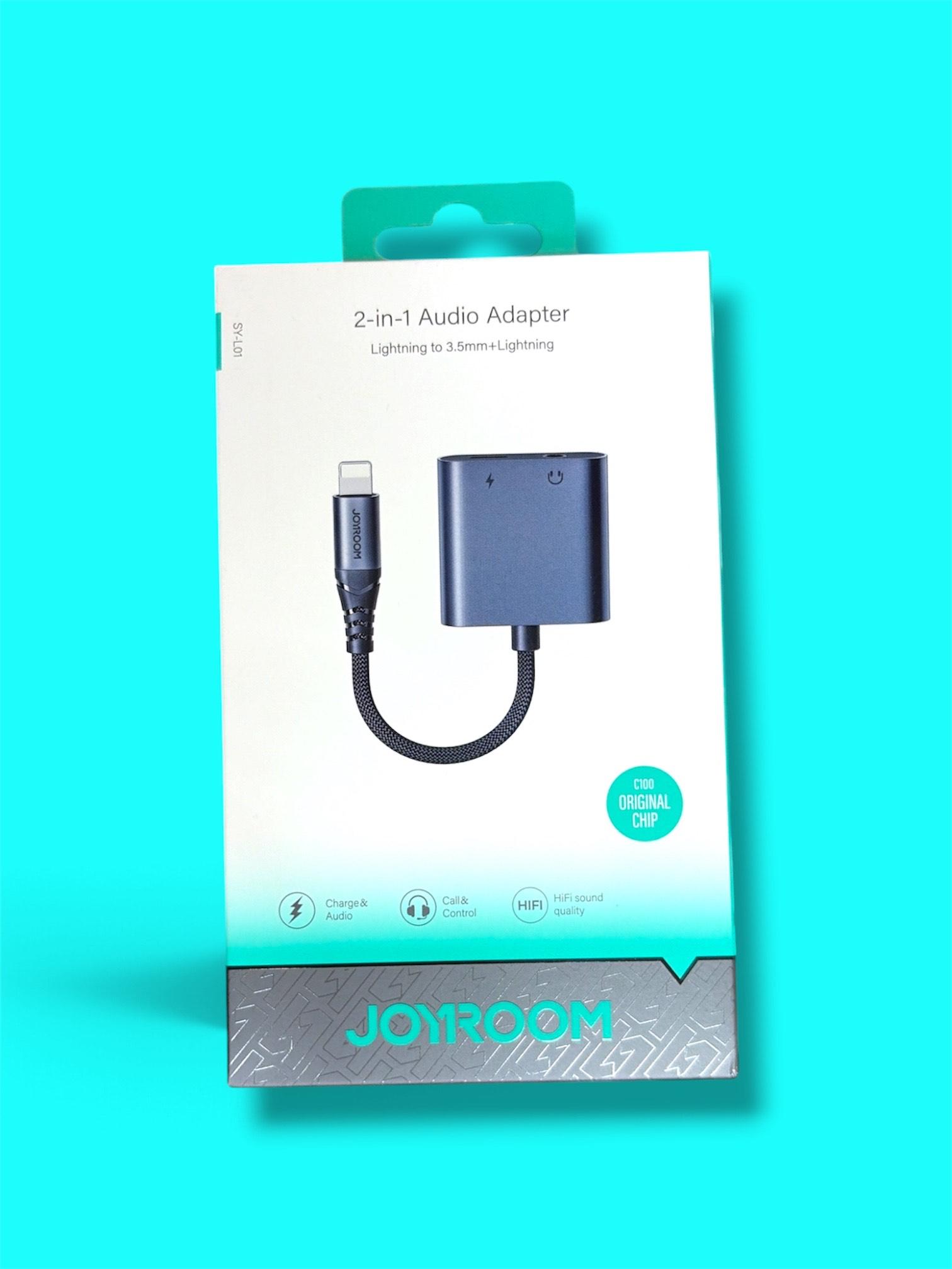 Joyroom SY-L01 2-in-1 Audio Adapter (Lightning to 3.5mm + Lightning)